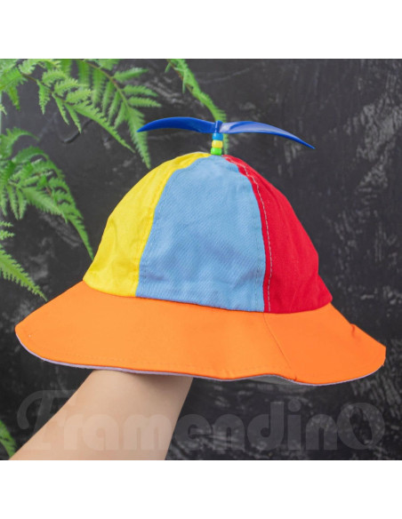 Sombrero de Pescador Framendino con Hélice Arcoíris 57 cm