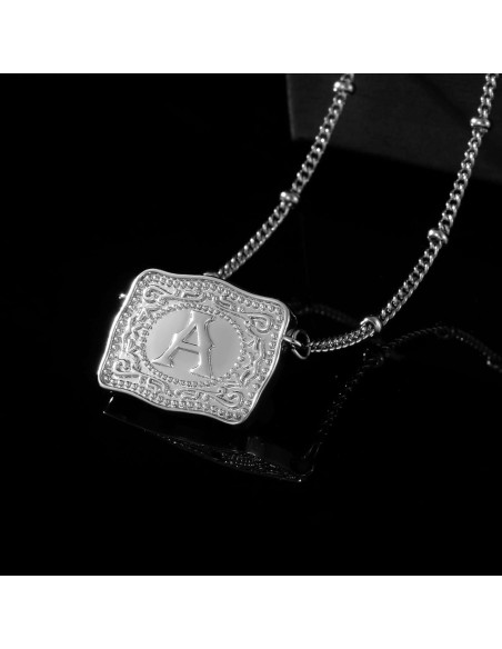 Collar Inicial de Oro de 18K ROJHOL para Mujeres - Ajustable Collar Inicial de Oro de 18K ROJHOL para Mujeres - Ajustable