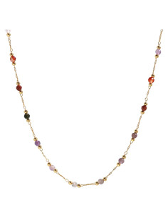 Collar Choker de Perlas Coloridas IVY TAILI Oro 18k 45cm