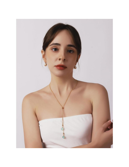 Collar Y con encanto de serpiente dorada MINACHI para mujeres Collar Y con encanto de serpiente dorada MINACHI para mujeres