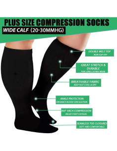 Medias de Compresión GET-FA Talla Extra Grande 20-30mmHg 2