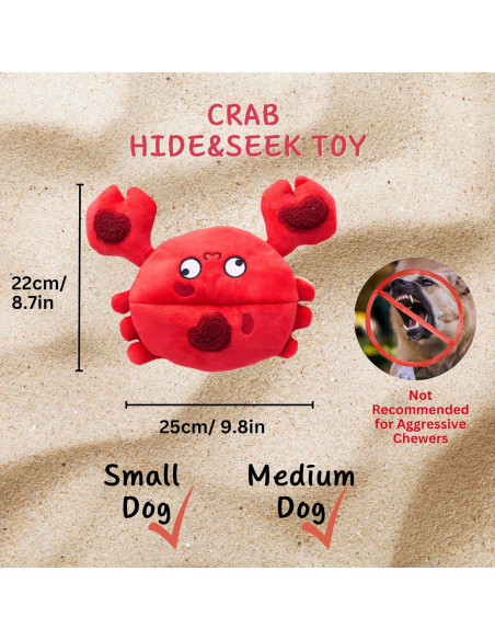 Juguete Puzzle para Perros Pawfoo Lab Cangrejo 4 en 1 Juguete Puzzle para Perros Pawfoo Lab Cangrejo 4 en 1