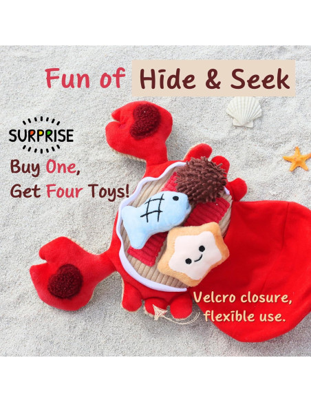 Juguete Puzzle para Perros Pawfoo Lab Cangrejo 4 en 1 Juguete Puzzle para Perros Pawfoo Lab Cangrejo 4 en 1