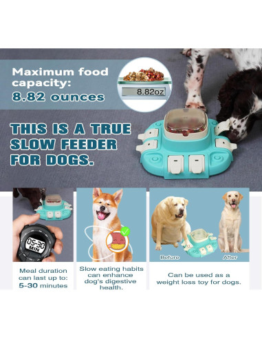 Juguete interactivo para perros Petmmoon con dispensador de golosinas