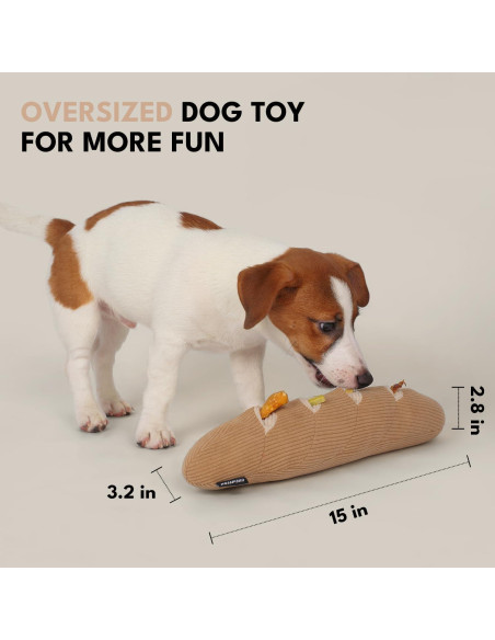 Juguete Interactivo para Perros CHEWFFON Baguette 36.83cm Juguete Interactivo para Perros CHEWFFON Baguette 36.83cm