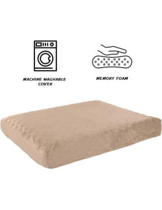 Cama ortopédica para perros PETMAKER 66x48 cm viscoelástica 2