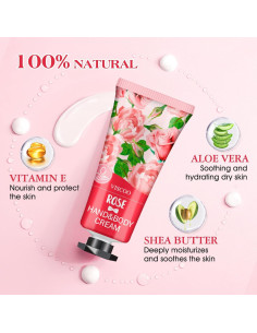 Set de 7 Cremas de Manos Hidratantes Loción Natural Viaje 2