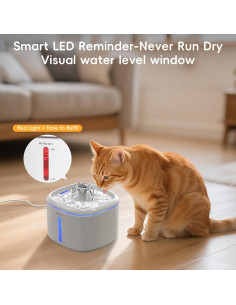 Fuente de Agua Automática para Gatos AIAUON W01 Pro 2.5L 2