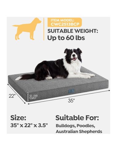 Cama Indestructible para Perros Veehoo 88.9x55.88cm Lavable