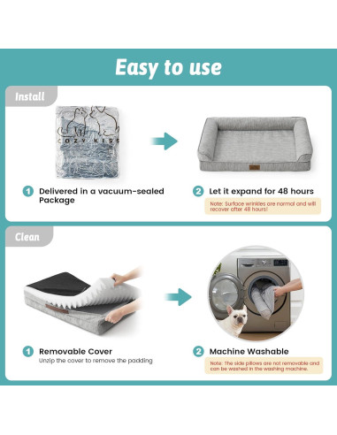 Cama Refrigerante para Perros COZY KISS Mediana 91x68cm