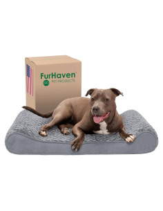 Cama para Perros Furhaven Grande con Gel Refrigerante - Gris