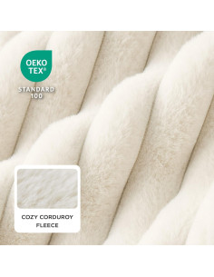 Cama Ortopédica para Perros Bedsure 63.5x53.3cm Crema 2