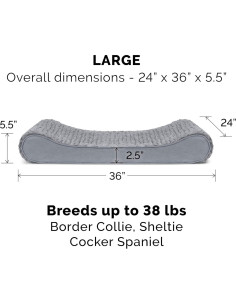 Cama para Perros Furhaven Grande con Gel Refrigerante - Gris 2