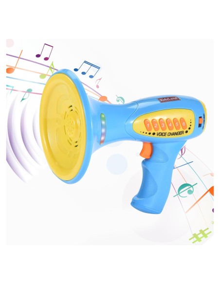 Cambiador de Voz Kidzlane para Niños - Megáfono Azul con 5 Efectos