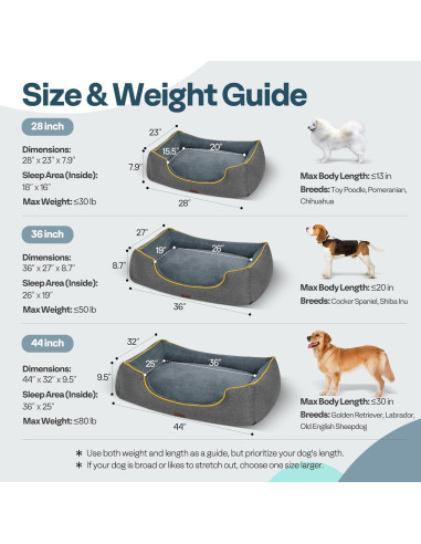 Cama Ortopédica Grande para Perros MellowMates 91x69cm Gris