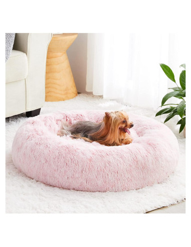 Cama para Perros WNPETHOME 76 cm Rosa Claro Antiestrés