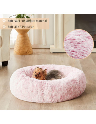 Cama para Perros WNPETHOME 76 cm Rosa Claro Antiestrés