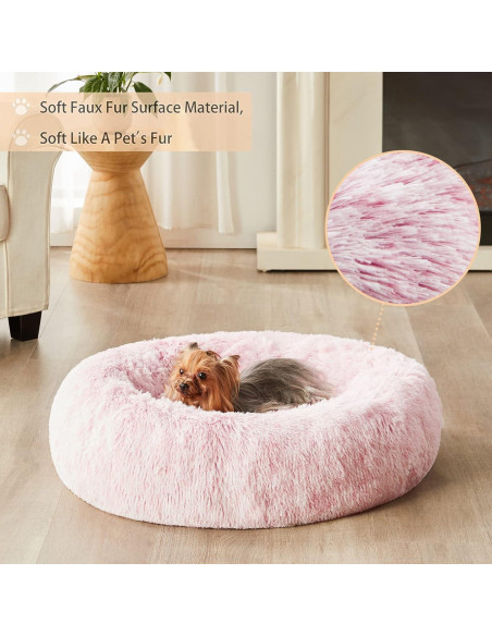 Cama para Perros WNPETHOME 76 cm Rosa Claro Antiestrés