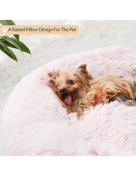 Cama para Perros WNPETHOME 76 cm Rosa Claro Antiestrés