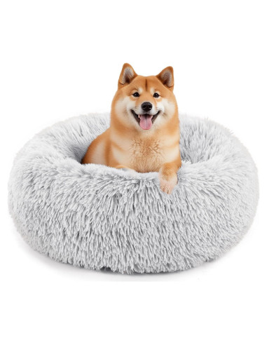 Cama para Perros y Gatos Sweetcrispy Donut 61 cm Gris