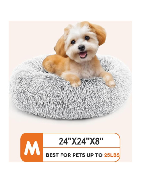 Cama para Perros y Gatos Sweetcrispy Donut 61 cm Gris