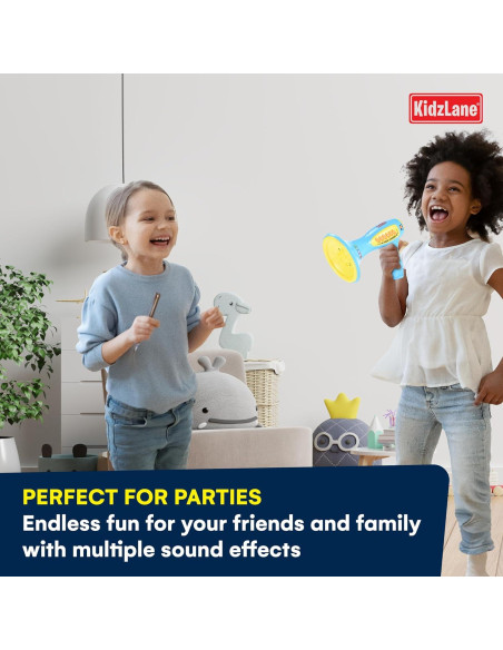 Cambiador de Voz Kidzlane para Niños - Megáfono Azul con 5 Efectos