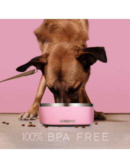 Tazón de Alimentación Lenta para Perros FAHRMOSIS 32 Oz Rosa