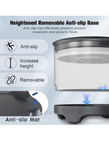 Cuenco de Agua para Perros UPSKY 5.5L Antideslizante