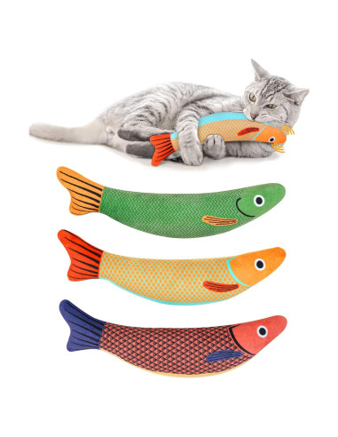 Juguete Interactivo para Gatos WONOWPA 3PCS con Hierba Gatera