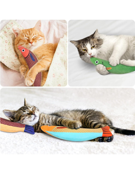 Juguete Interactivo para Gatos WONOWPA 3PCS con Hierba Gatera