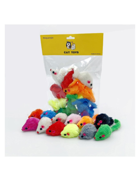 12 Juguetes de Ratón para Gatos Maiguangta - Catnip y Sonido