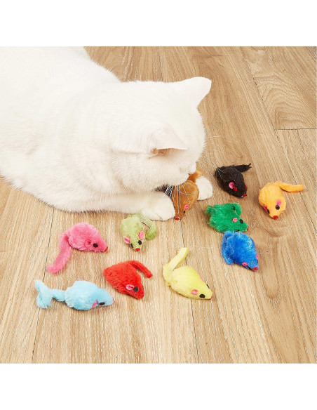 12 Juguetes de Ratón para Gatos Maiguangta - Catnip y Sonido