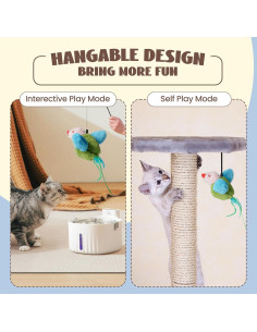 Juguete Interactivo para Gatos Pawsible CT-Bird Verde 2