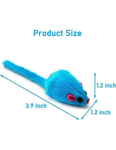 12 Juguetes de Ratón para Gatos Maiguangta - Catnip y Sonido