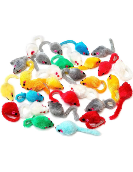 12 Juguetes de Ratón para Gatos Maiguangta - Catnip y Sonido