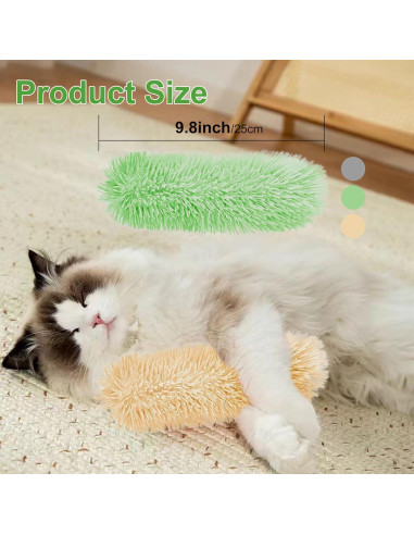3 Juguetes Interactivos para Gatos Rishoesu con Hierba Gatera