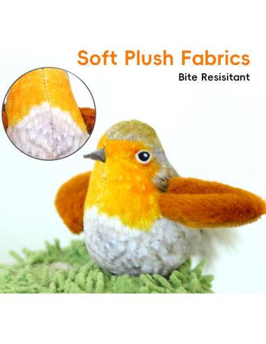 Juguete Interactivo para Gatos Ecubes con Hierba Gatera y Sonido