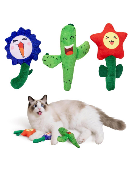 Juguetes para Gatos Lilfrd - Kit de 3 con Hierba Gatera