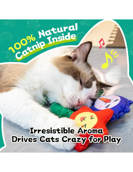 Juguetes para Gatos Lilfrd - Kit de 3 con Hierba Gatera