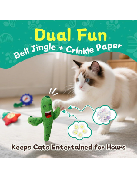 Juguetes para Gatos Lilfrd - Kit de 3 con Hierba Gatera