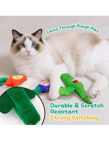 Juguetes para Gatos Lilfrd - Kit de 3 con Hierba Gatera