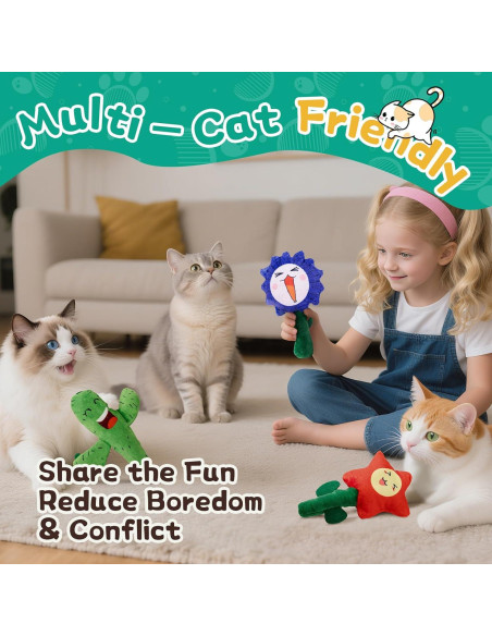 Juguetes para Gatos Lilfrd - Kit de 3 con Hierba Gatera