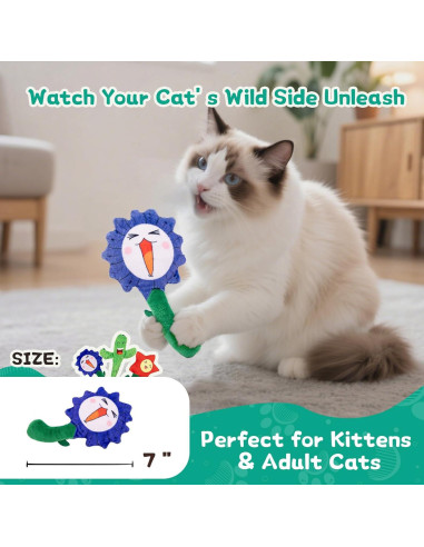 Juguetes para Gatos Lilfrd - Kit de 3 con Hierba Gatera