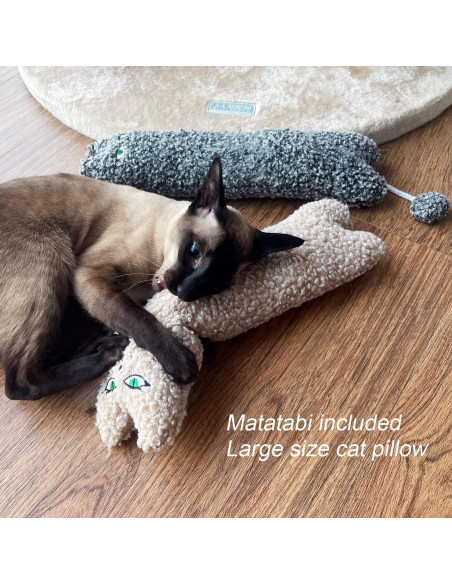 Almohada Matatabi para Gatos TTCAT Beige 41.65 cm Juguete Calmante