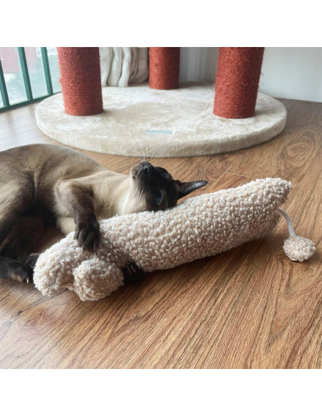 Almohada Matatabi para Gatos TTCAT Beige 41.65 cm Juguete Calmante