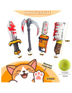 Juguetes para Gatos XIFOWE 4 PCS con Catnip y Sonido 2