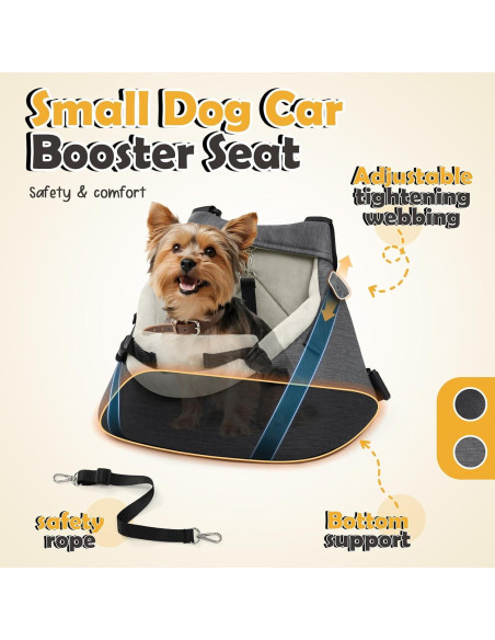 Asiento de Coche para Perros WOYYHO Mediano 36.8x24.9cm