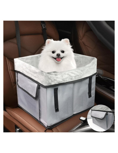 Asiento de Coche para Perros Pequeños Eunice 39 cm Lavable