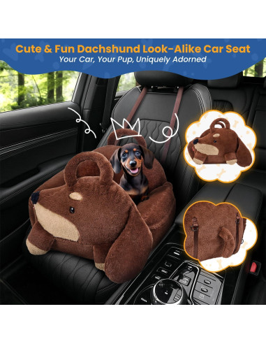 Asiento de Coche para Perros Pequeños BurgeonNest 56x54cm