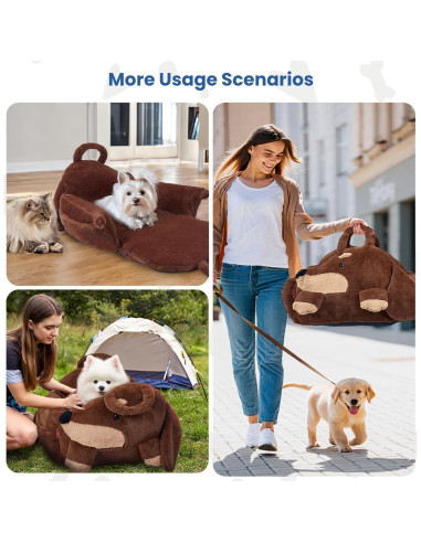 Asiento de Coche para Perros Pequeños BurgeonNest 56x54cm